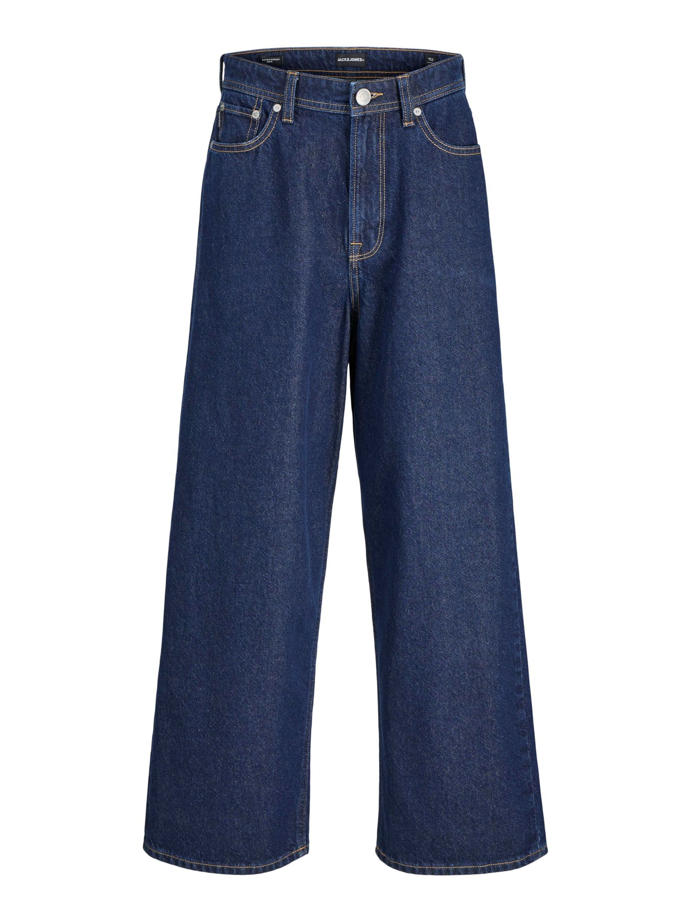 Jack & Jones Junior Baggy Jeans 'JJIRON JJORIGINAL' in Blau: Vorderseite