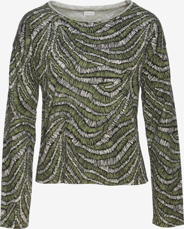 LASCANA Sweatshirt in Groen: voorkant