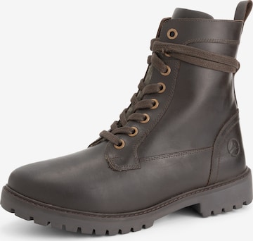 Travelin Snørestøvler 'Logstrup' i brun: forside