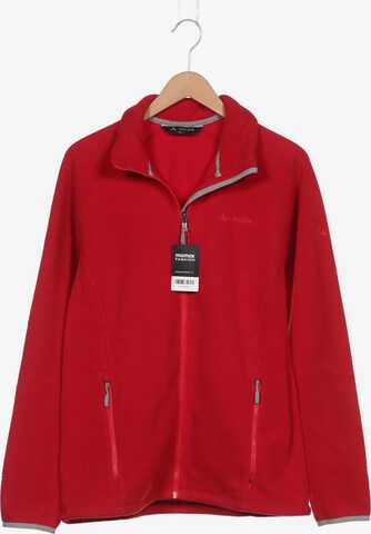 VAUDE Sweatshirt & Zip-Up Hoodie in L-XL in Red: front