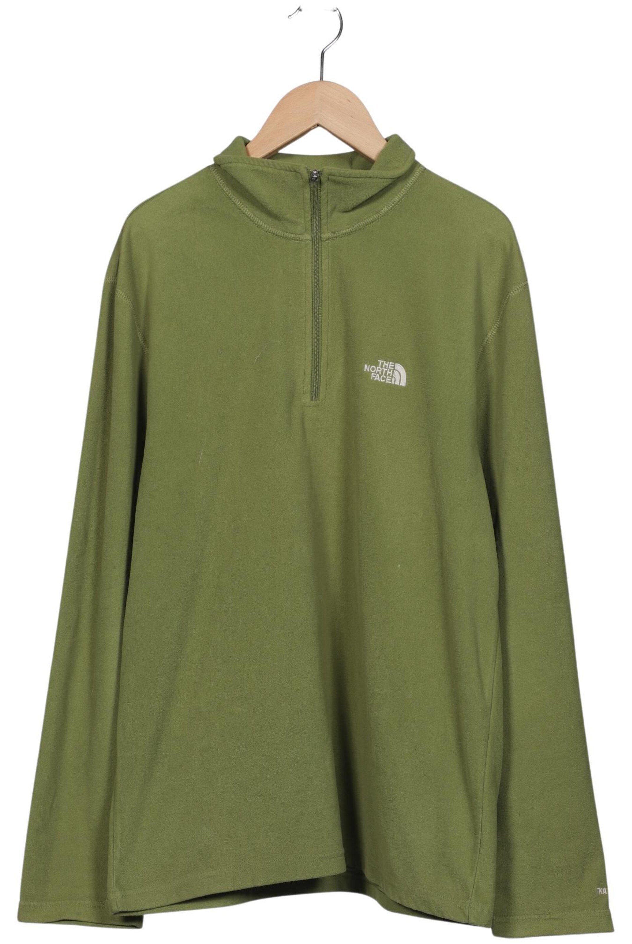 THE NORTH FACE Sweatshirt & Zip-Up Hoodie in M in Green: front