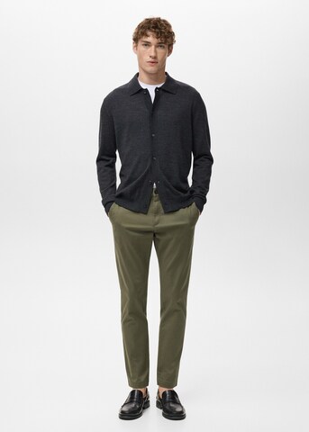 MANGO MAN Slim fit Pants 'Prato' in Green