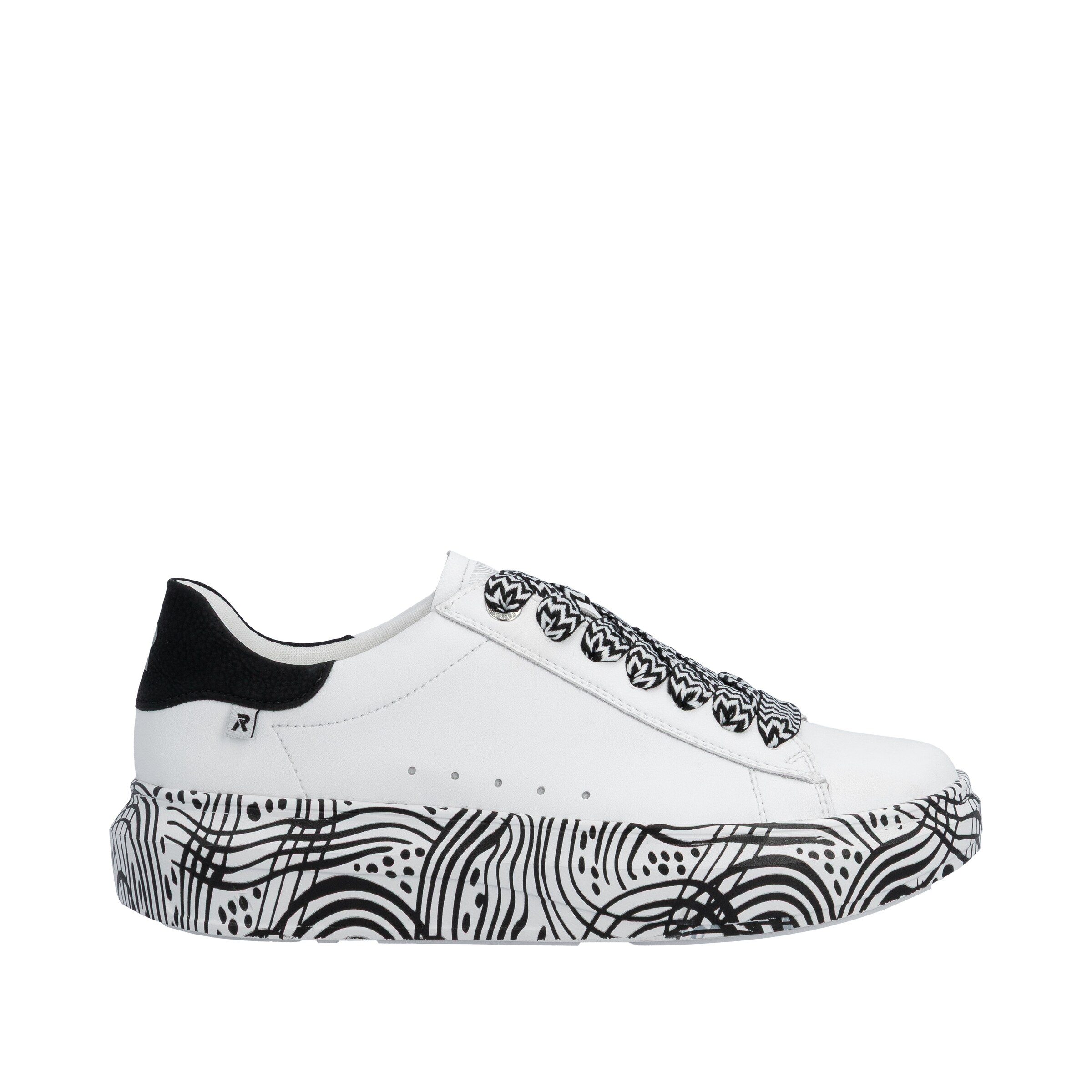 Baskets basses 'W1201' Rieker Sport en blanc