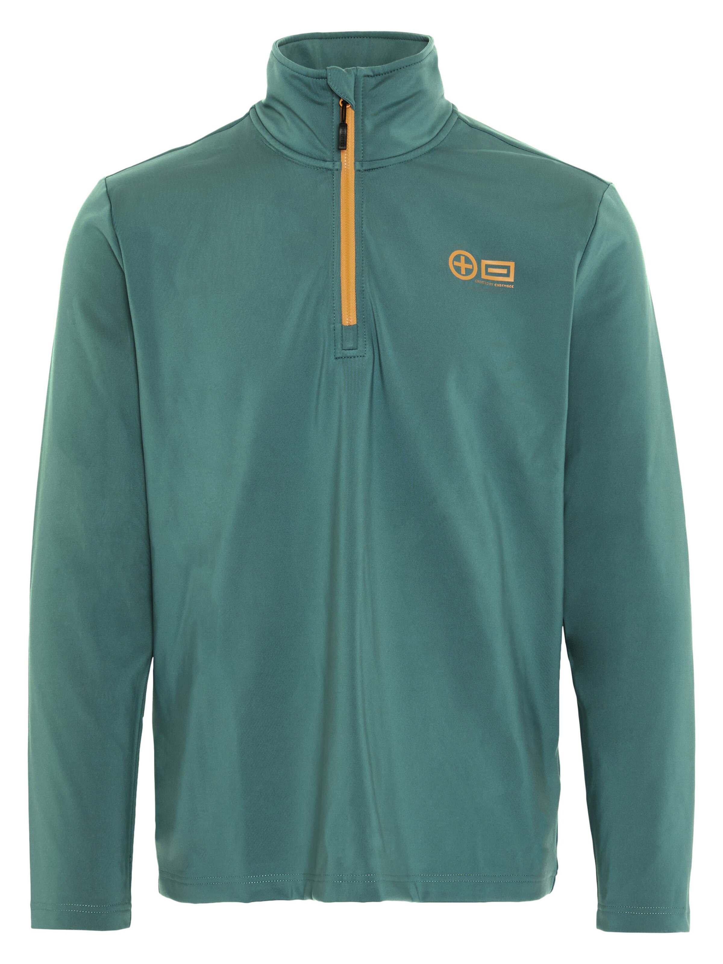CHIEMSEE Fleece Jacket ' mit großem PlusMinus Print ' in Blue: front