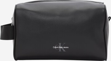 Calvin Klein Jeans Waschtasche 'MONOGRAM' in Schwarz: predná strana