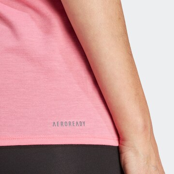 ADIDAS SPORTSWEAR Performance Shirt 'Train Icons' in Pink