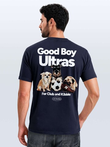 Neverless Shirt 'Good Boy Ultras' in Blue