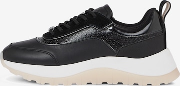 Sneaker low de la Calvin Klein pe negru: față