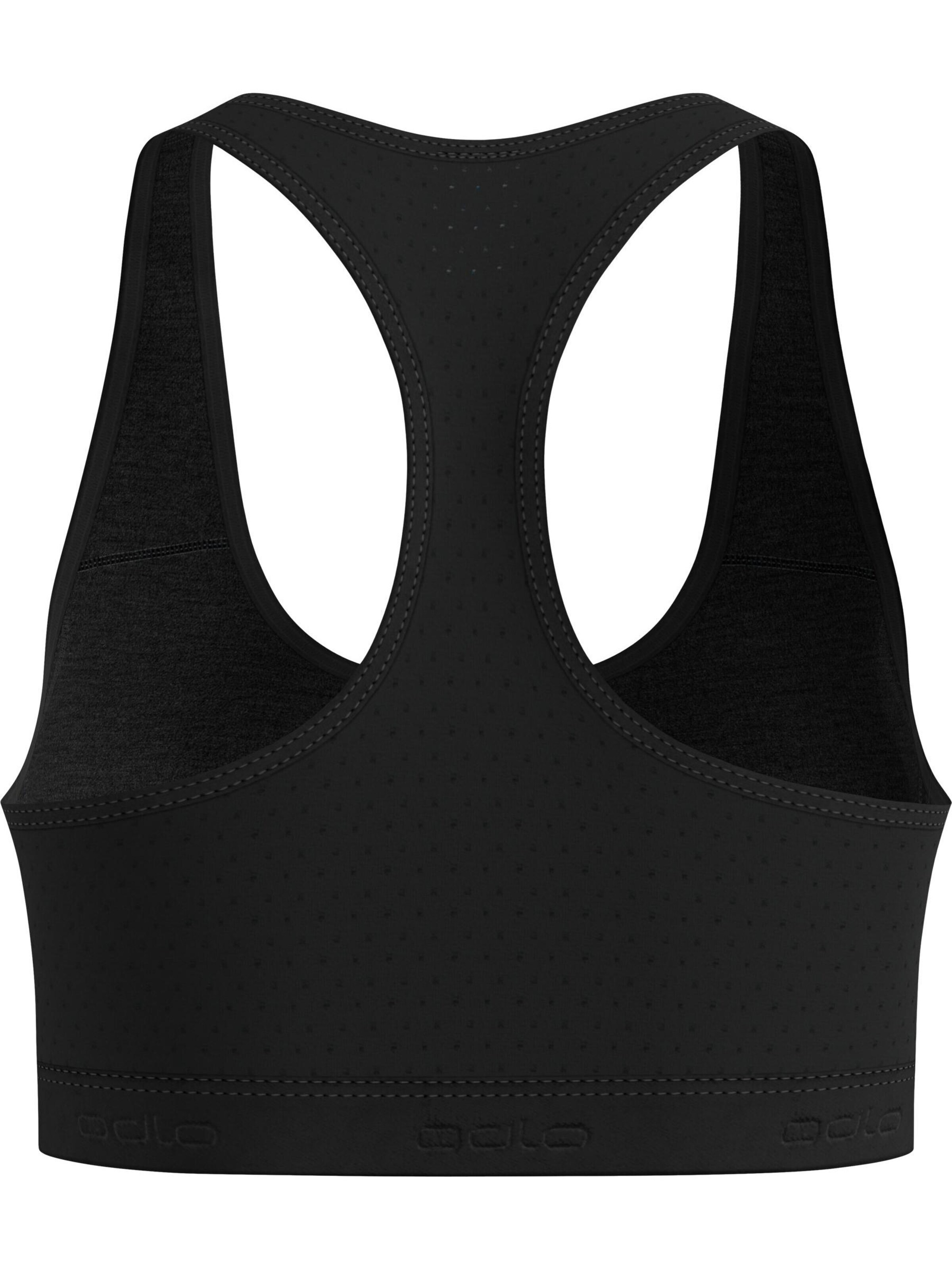 ODLO Klassiek Sport bh 'ASCENT PW MEDIUM' in Zwart