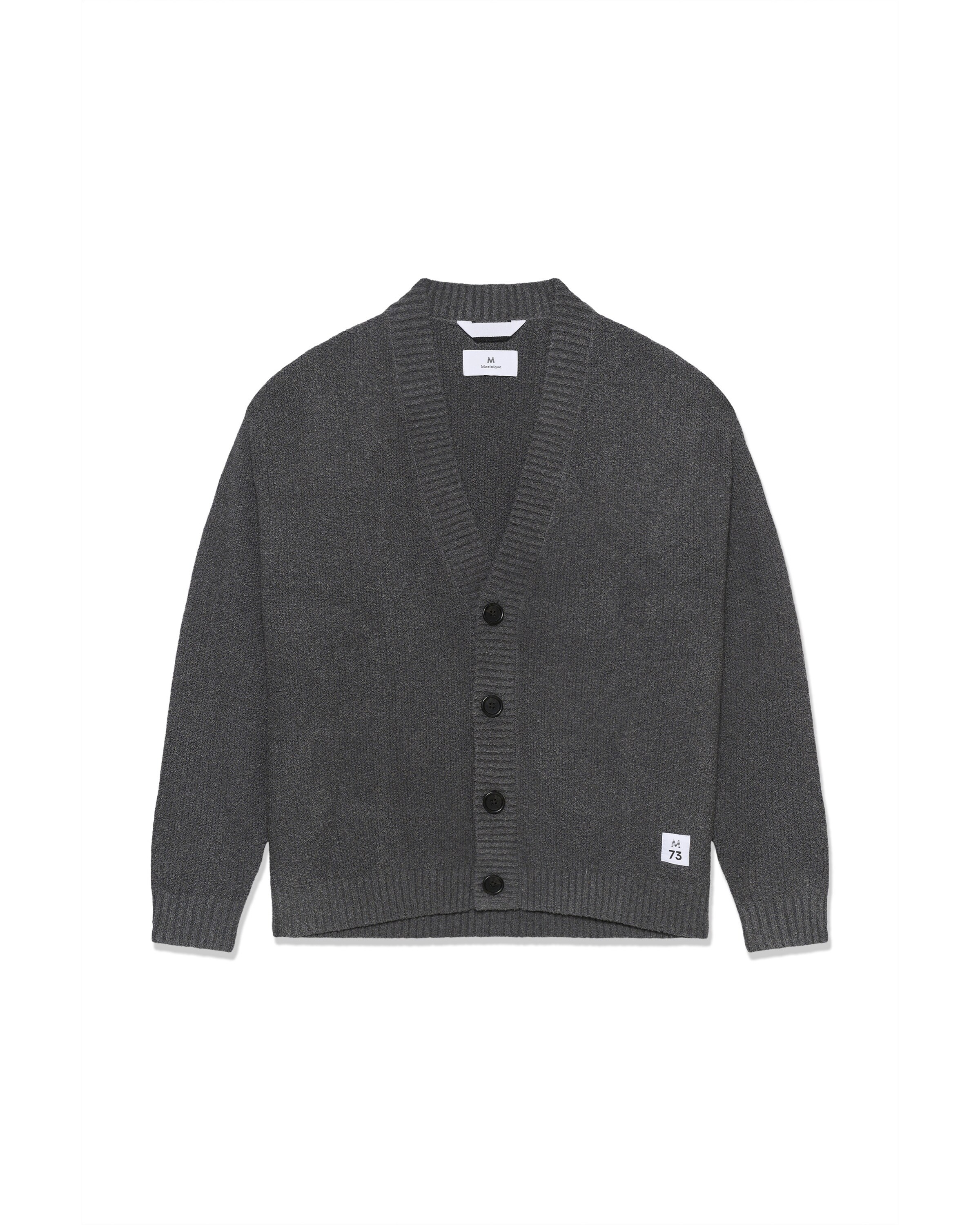 Matinique Gebreid vest in XXXL in de kleur Grijs, Productweergave