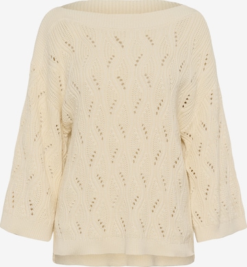 Pull-over 'SLRava Nanna' SOAKED IN LUXURY en blanc : devant