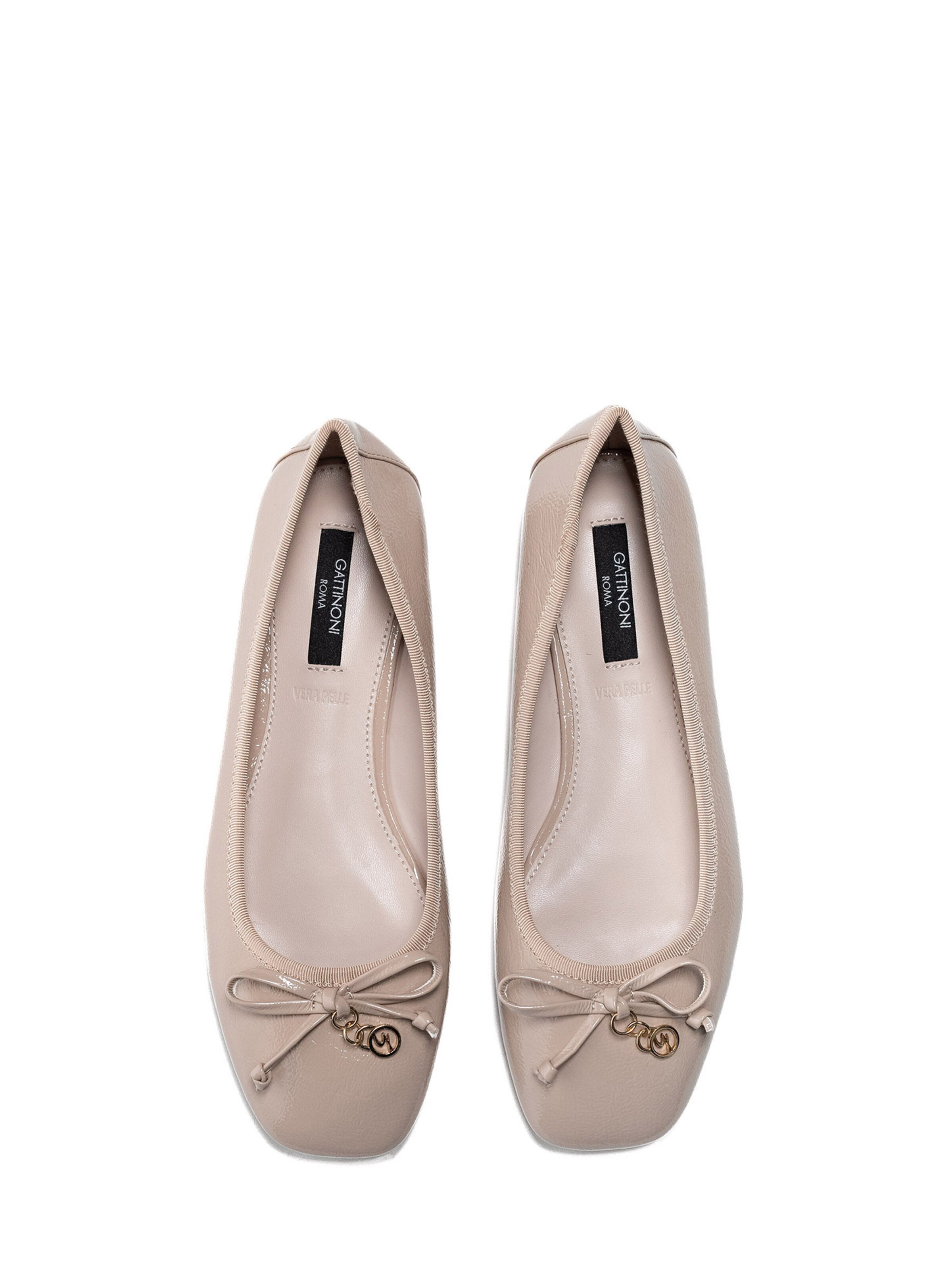 Gattinoni Ballet Flats in Beige