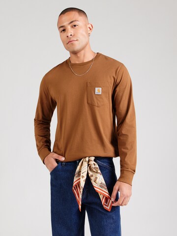 Carhartt WIP Μπλουζάκι σε καφέ: μπροστά