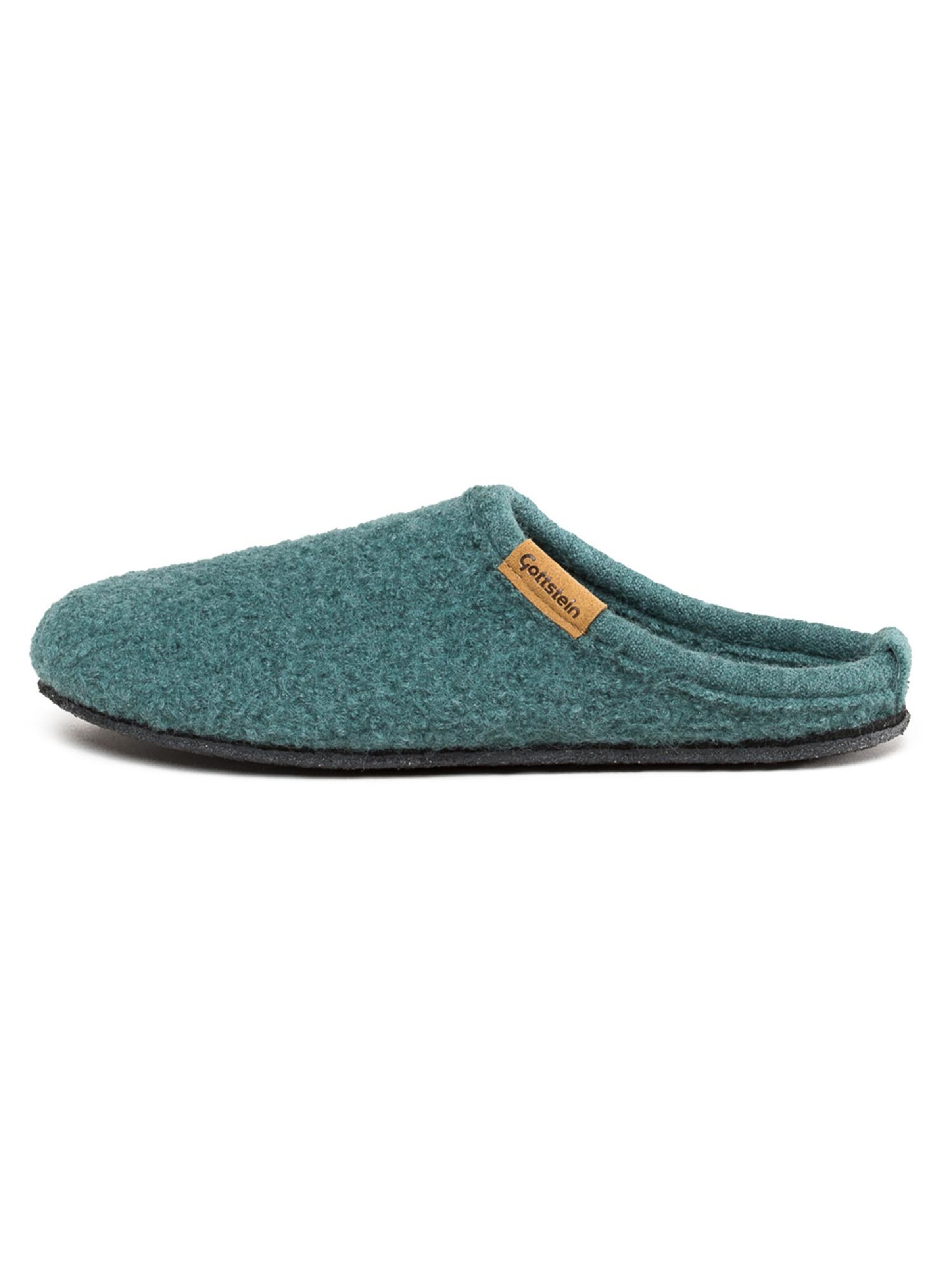 Gottstein Slippers 'Alpine Light' in Green: front