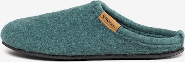 Gottstein Slippers 'Alpine Light' in Green: front