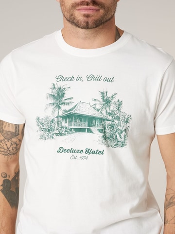 T-Shirt ' JUNGLE ' Deeluxe en blanc