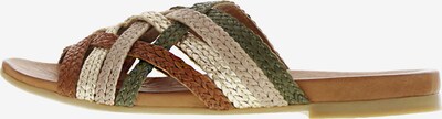 Tango Pantolette 'Mila' in beige / nude / braun / dunkelgrün, Produktansicht