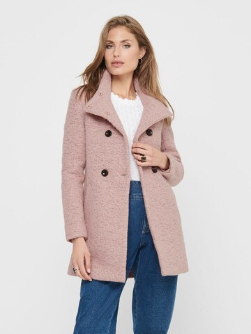 ONLY Between-Seasons Coat 'ONLNEW SOPHIA' in Pink: front