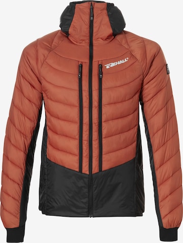 Rehall Winter Jacket 'Poke-R Combi Downlook' in Brown: front