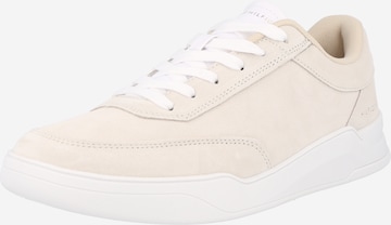 Baskets basses TOMMY HILFIGER en beige : devant