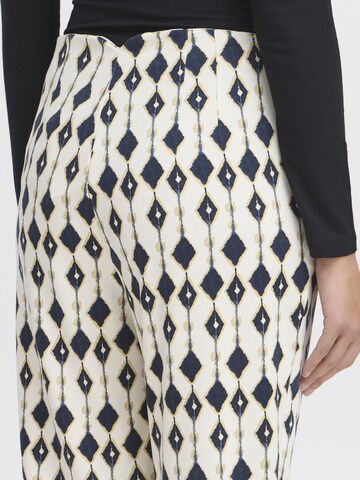 Regular Pantalon ' IHKATE PRINT ' ICHI en beige