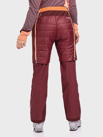 Schöffel Regular Outdoor trousers ' Schlern' in Red