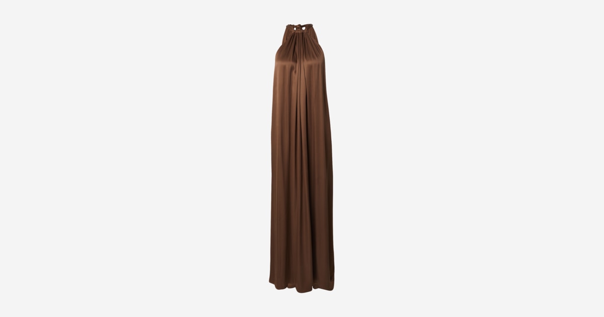 Rre By Lorena Rae Dress female brown plain colored size 44 Rre By Lorena Rae Dress female brown plain colored size 44