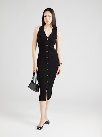 Rochie tricotat de la MICHAEL Michael Kors pe negru: față