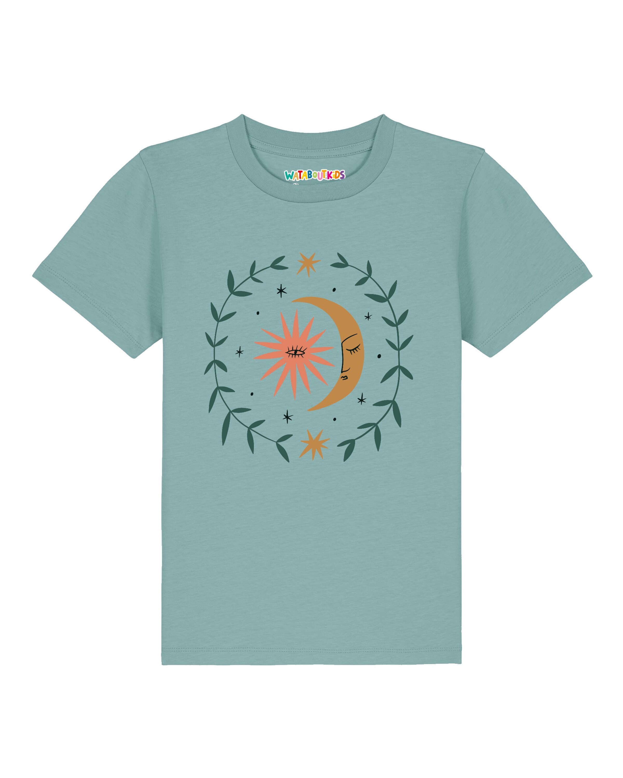 Maglietta 'Love and flex' di watabout.kids in blu: frontale