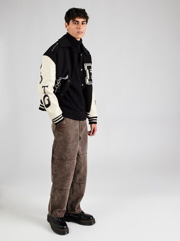 JACK & JONES Sveter 'CIPHER' - Čierna
