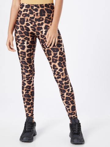 SISTERS POINT Skinny Leggings 'Velan' in Bruin: voorkant