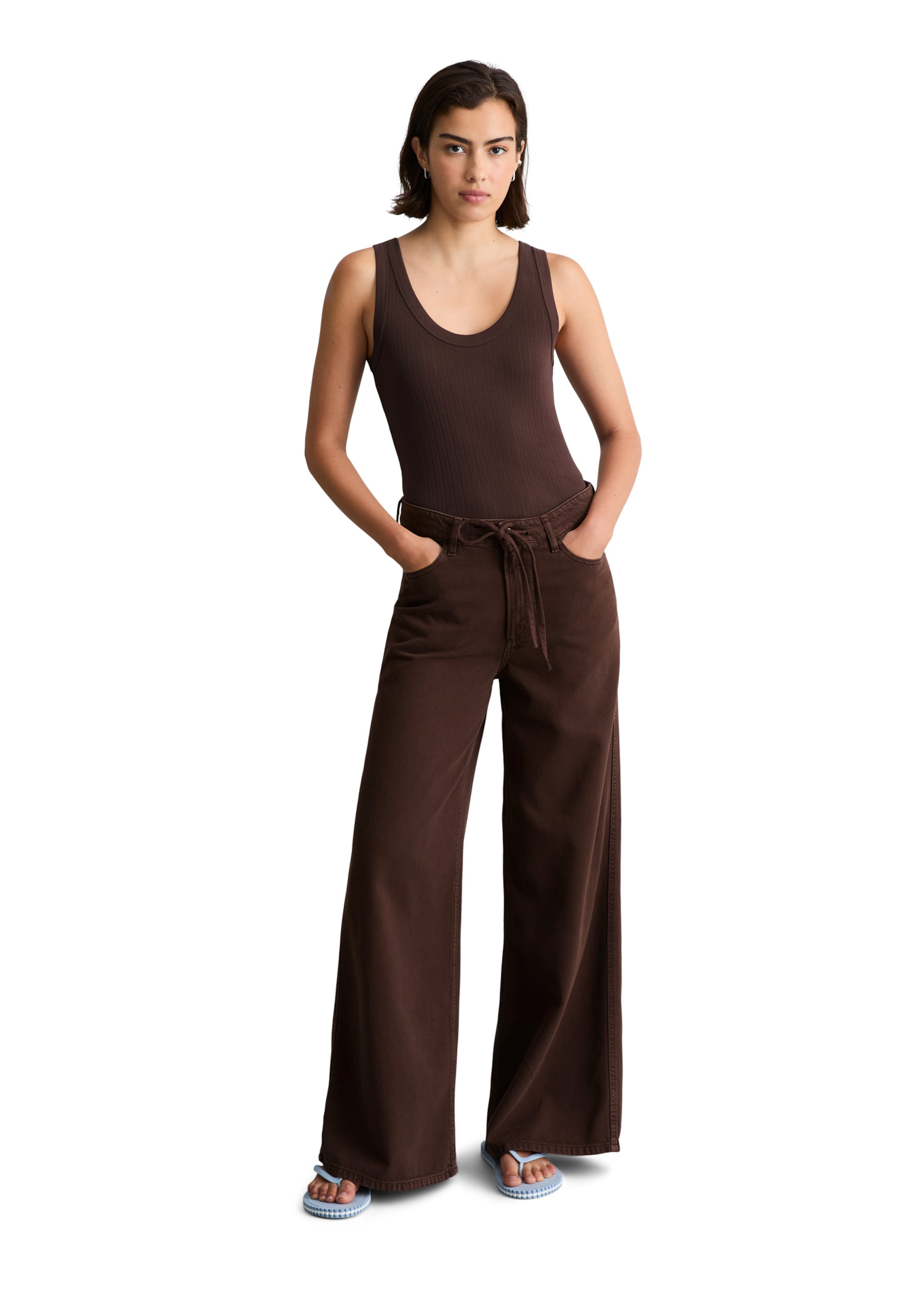 Marc O'Polo DENIM Loose fit Jeans in Brown: front