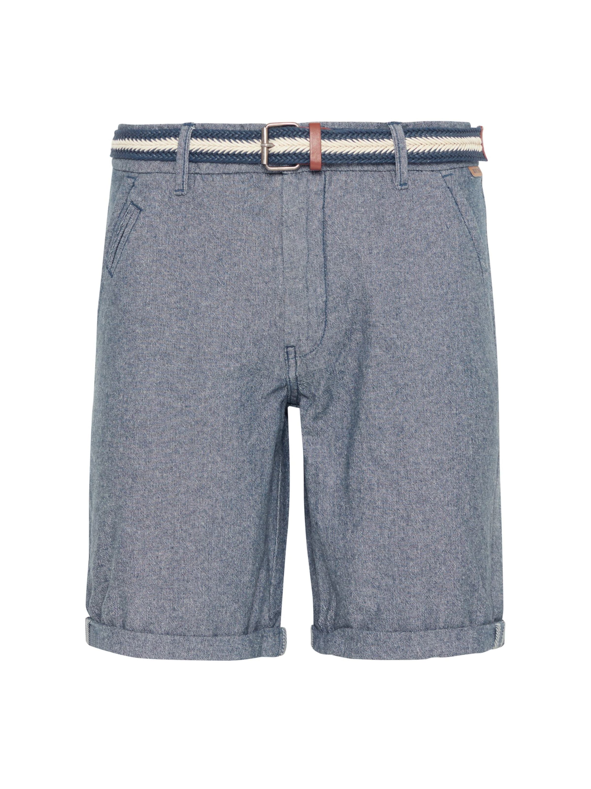 INDICODE JEANS Chino trousers 'Mews' in Blue: front