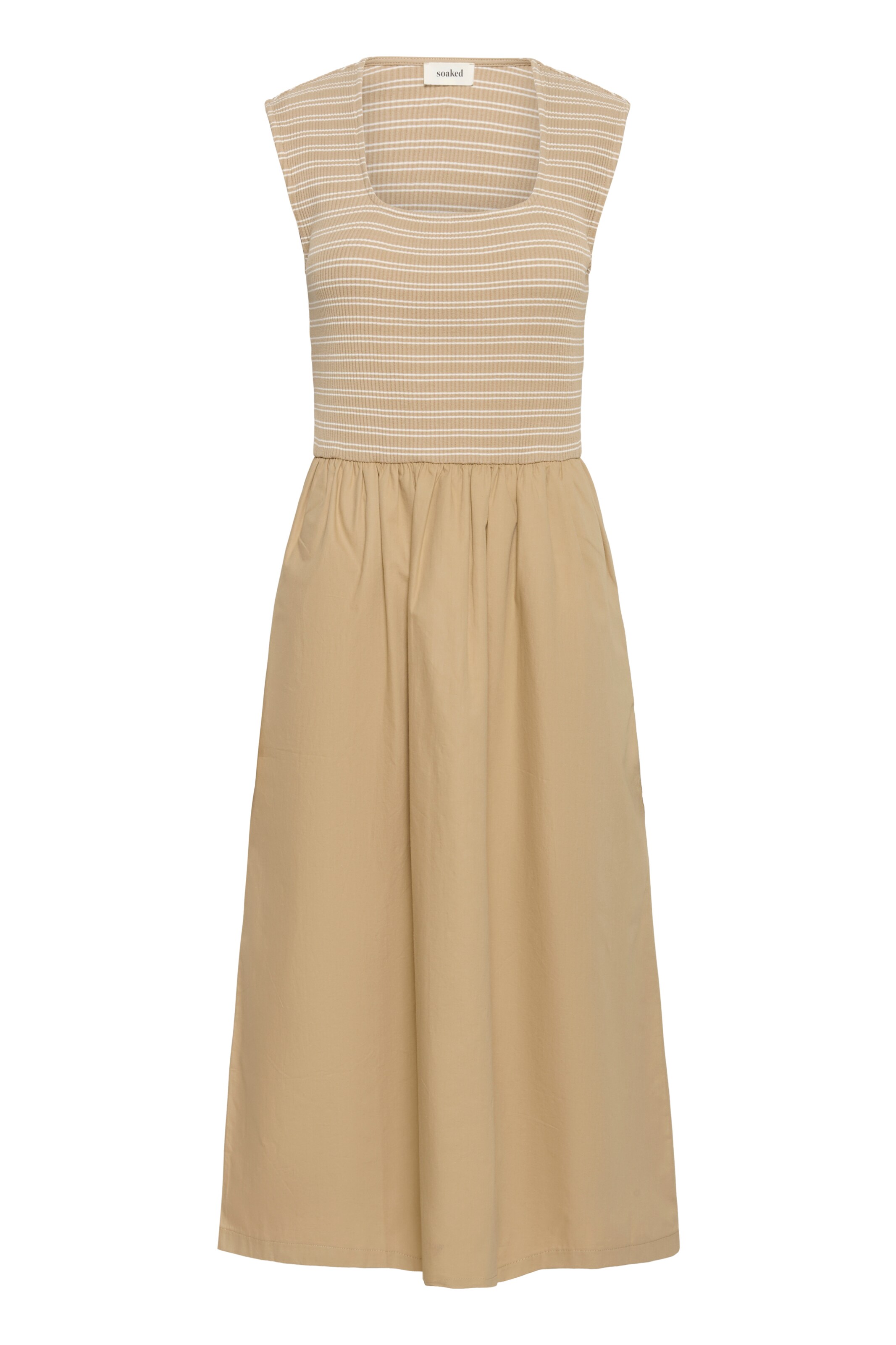 Robe 'Simone Phoebe' SOAKED IN LUXURY en beige : devant