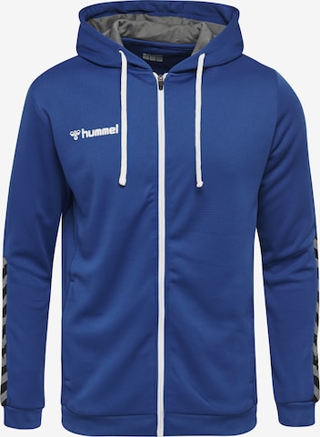 Hummel Zip-Up Hoodie in Blue: front