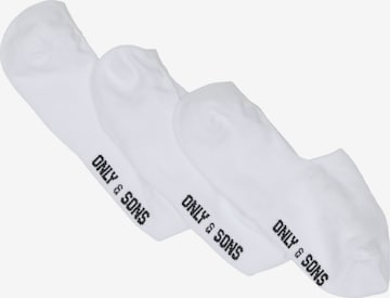 Only & Sons Füßlinge in Weiß: Vorderseite