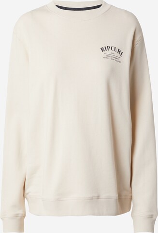 RIP CURL Athletic Sweatshirt in White: front