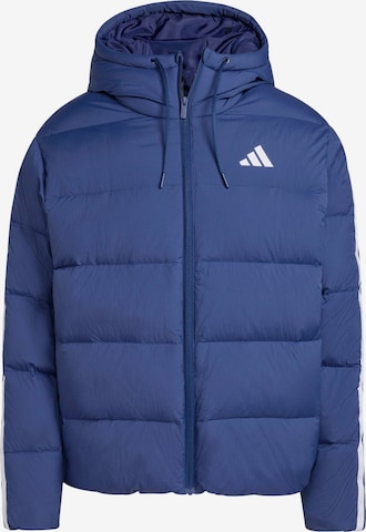 ADIDAS SPORTSWEARSportska jakna 'ESS' - plava boja: prednji dio