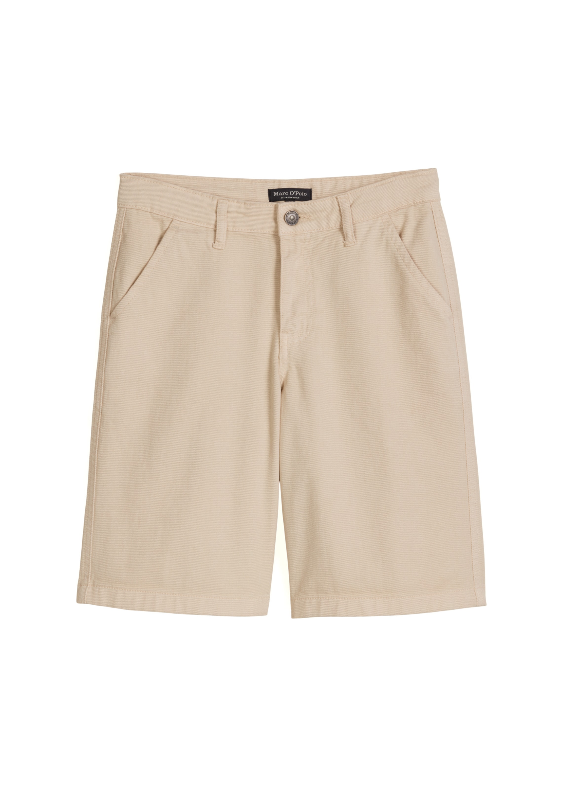 Marc O'Polo Loosefit Shorts in Beige: Vorderseite