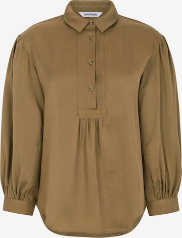 Camicia da donna 'Stormy' di Soft Rebels in marrone: frontale