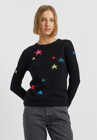 Chinti & Parker Pullover 'Star' i sort: forside