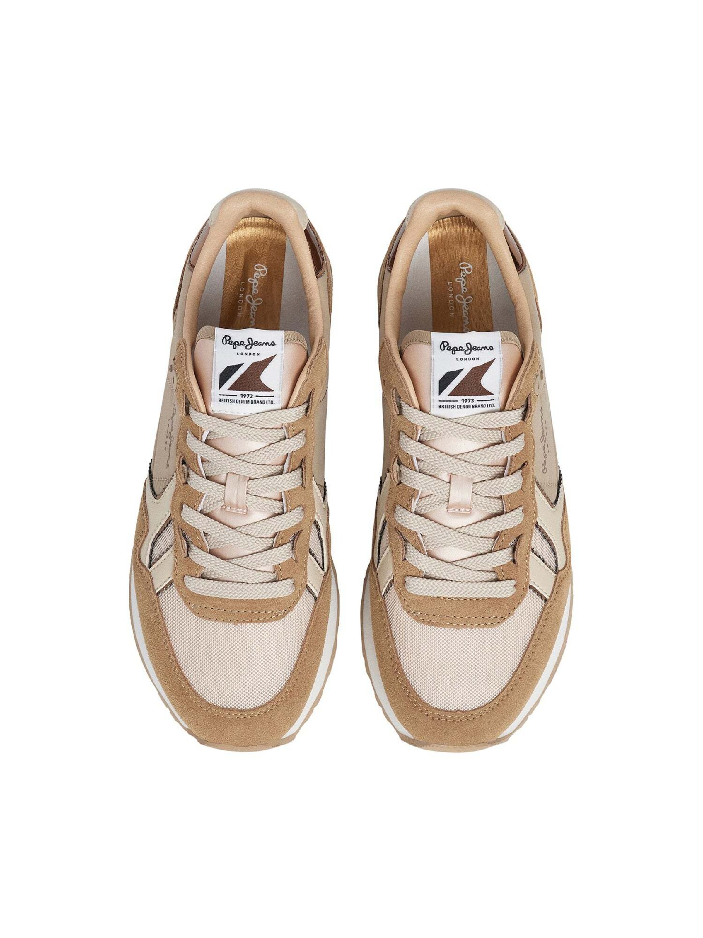 Pepe Jeans Sneaker 'Brit Mirror' in Beige