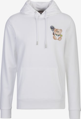 19V69 ITALIA Sweatshirt 'Matteo Tennis 3' in White: front