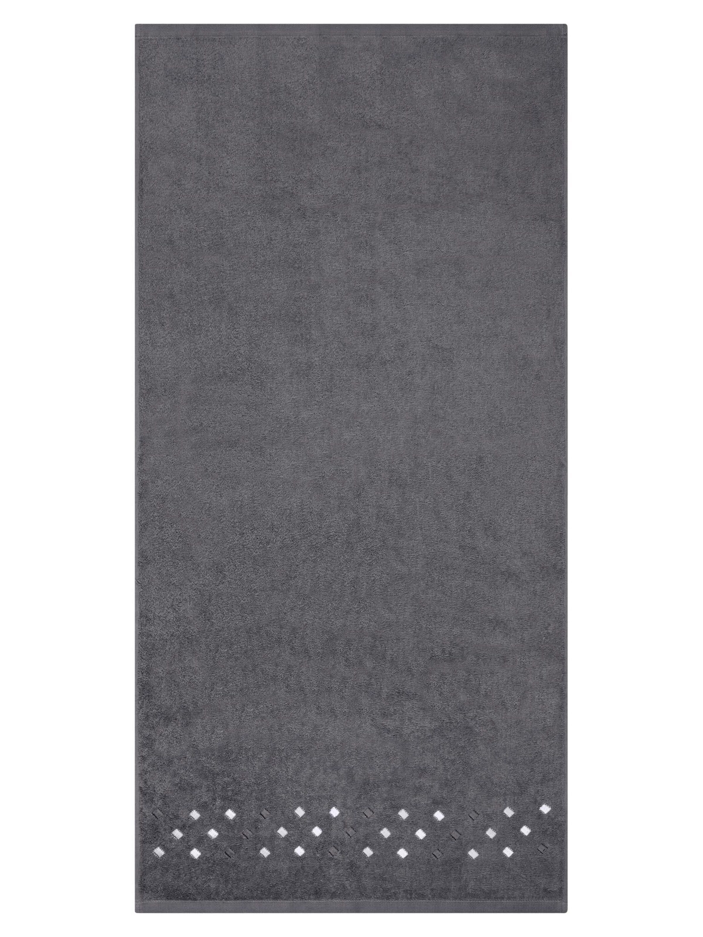 ROSS Towel 'Stoneline' in Grey