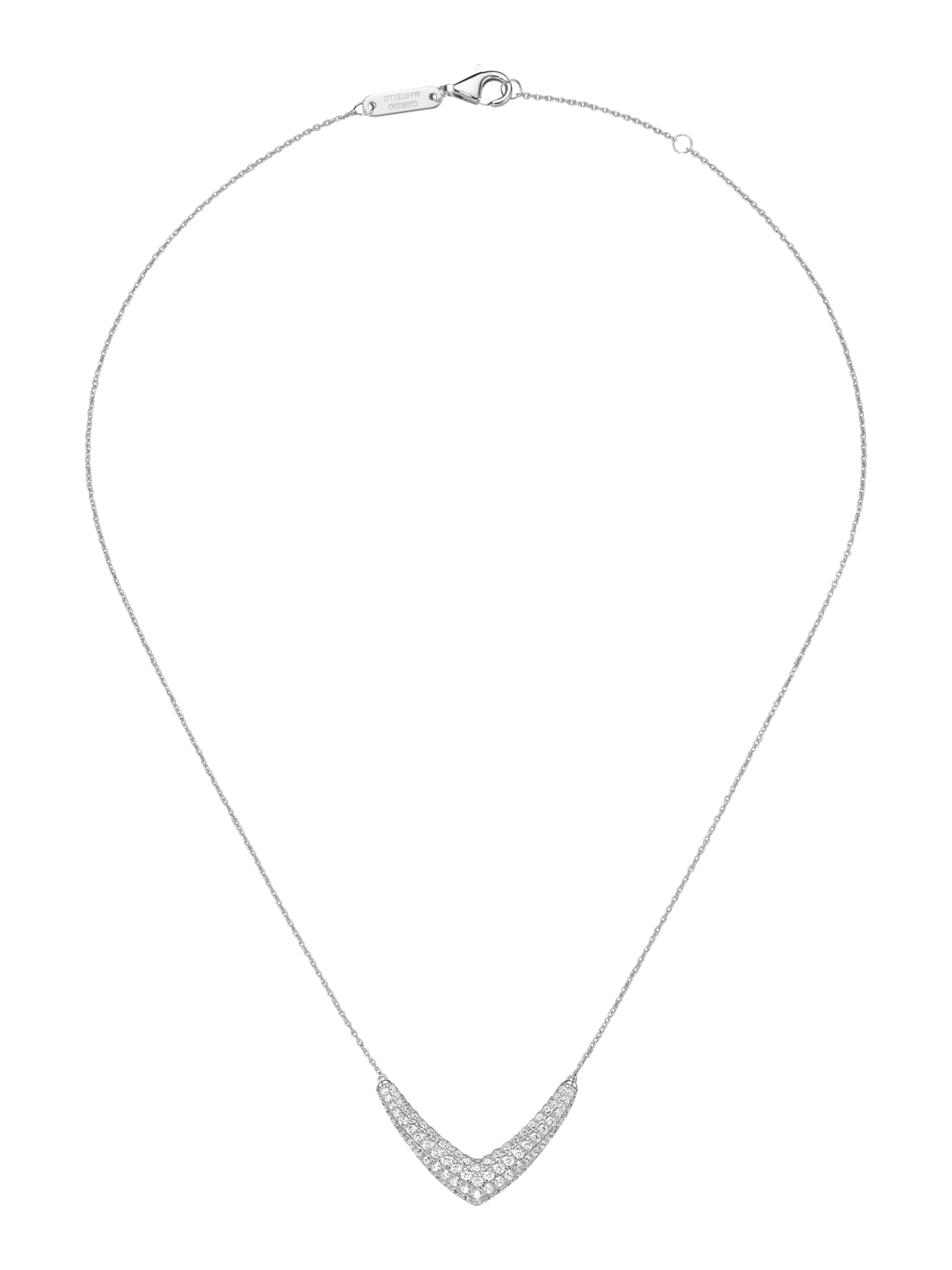 Collana Giorgio Martello Milano di colore argento / trasparente, Visualizzazione prodotti