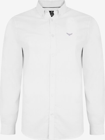 Chemise 'Beacon' Threadbare en blanc : devant