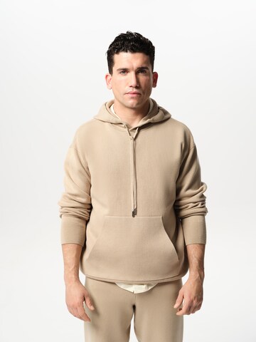 ABOUT YOU x Jaime Lorente Sweatshirt 'Eduard' in Brown: front