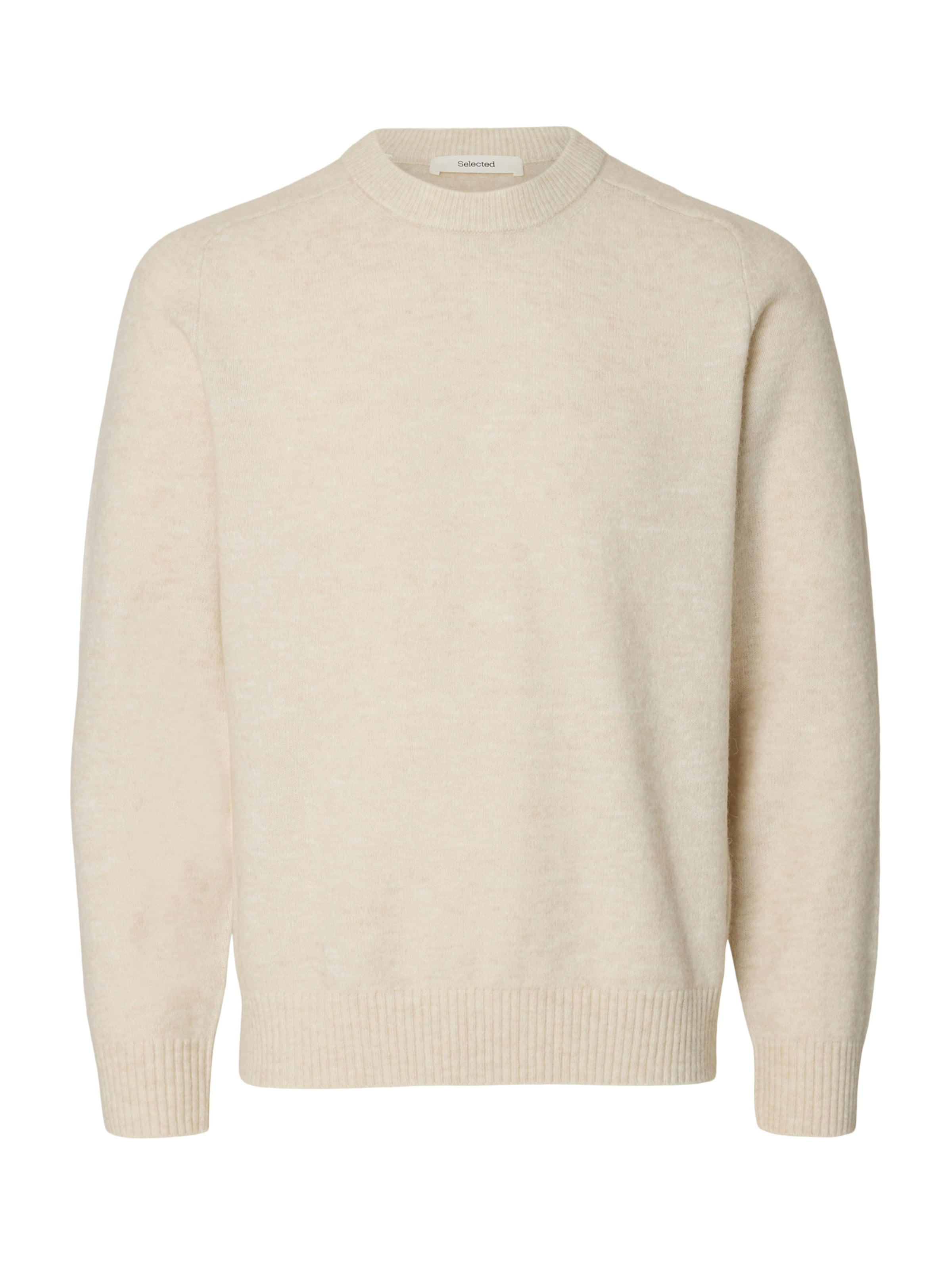 SELECTED Pullover 'SLHRai' in Beige: Vorderseite