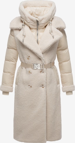 NAVAHOO Wintermantel 'Kuscheltraum 14' in Weiß: Vorderseite