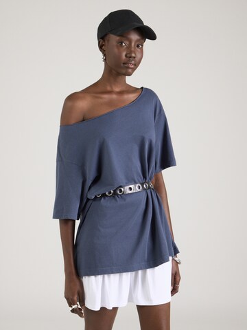 WEEKDAY Oversized shirt 'Mai' in Blauw: voorkant